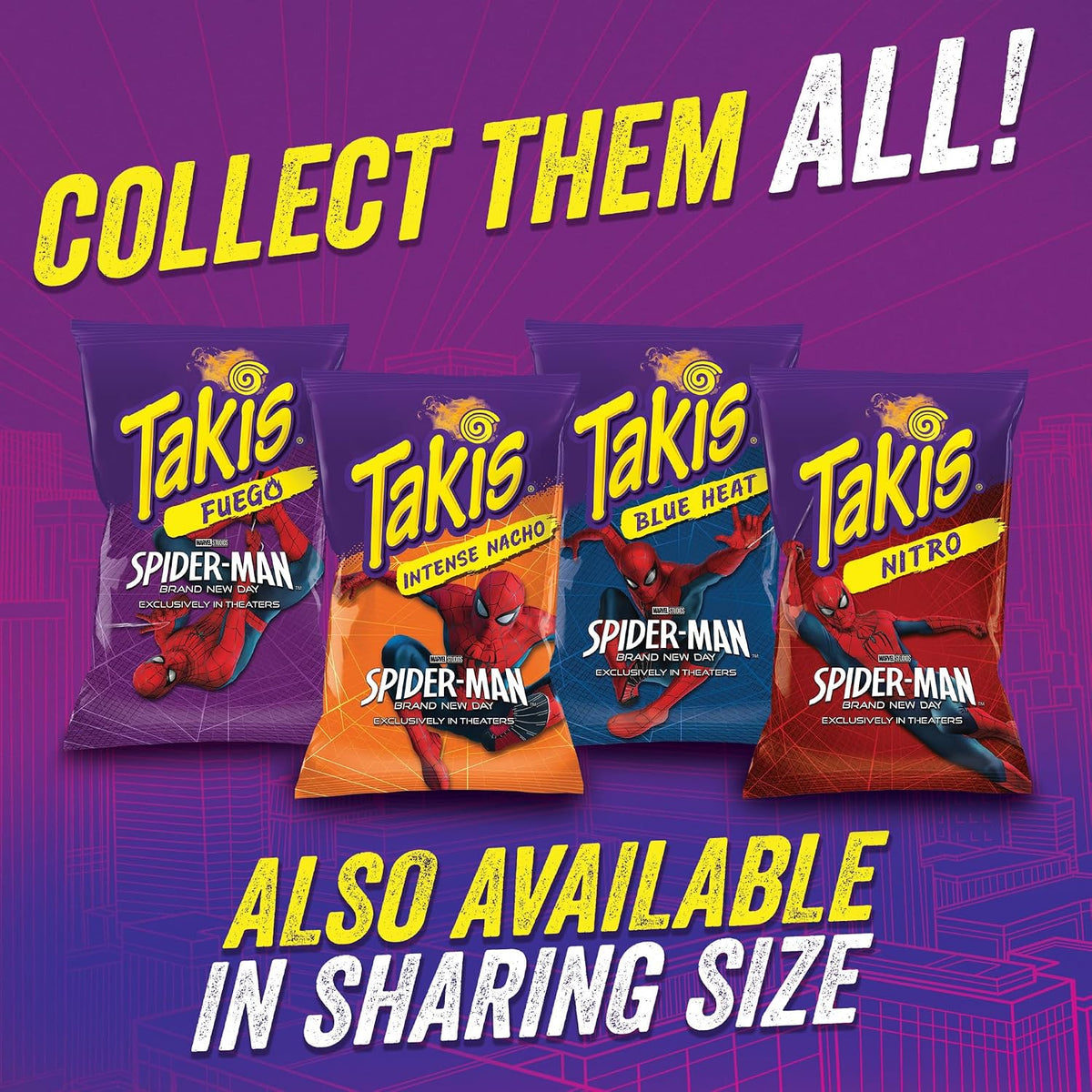 Takis Fuego 1.23 oz snack bags for parties and pantry