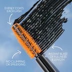 Bold black mascara for everyday makeup