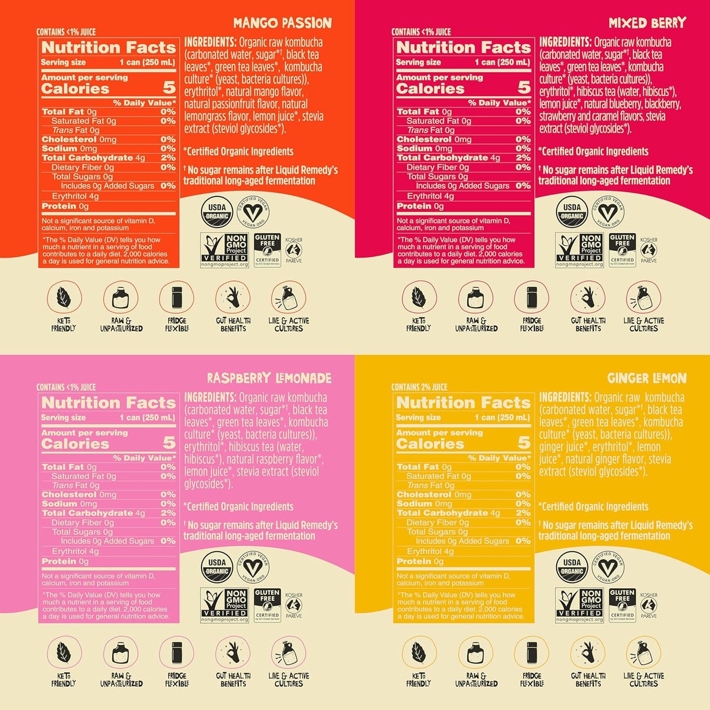 Kombucha Unisex Super Sampler Variety Pack