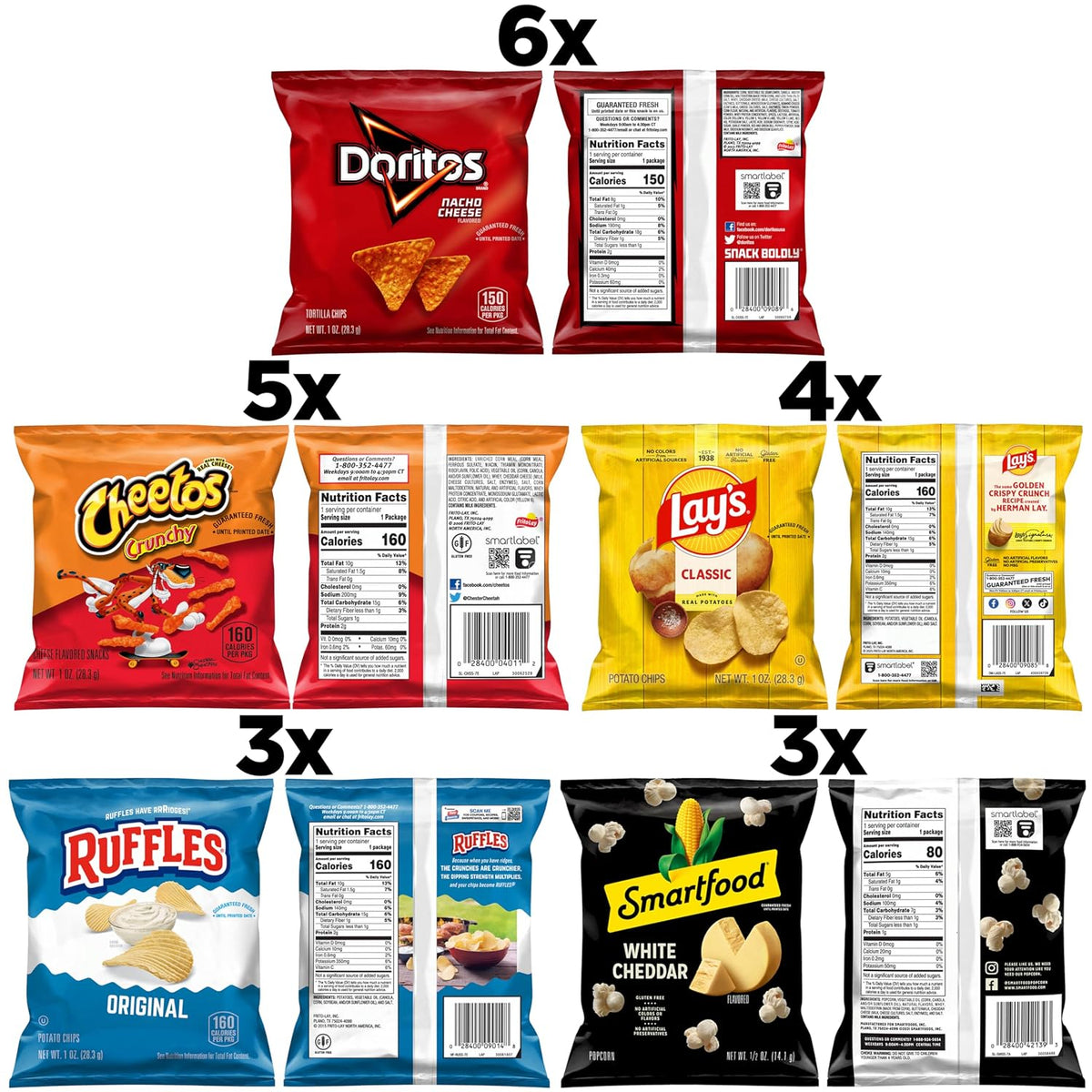 21 pack grab and go Frito-Lay snacks