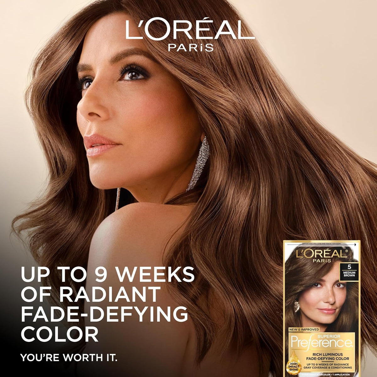 L'Oreal Paris fade-defying hair color box