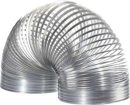 Giant Slinky toy with metal coil design