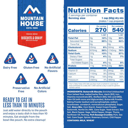 Mountain House portable freeze-dried breakfast