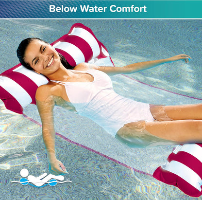 Aqua 4-in-1 pool float with mesh seat