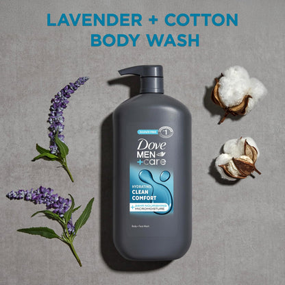 Dove Men body and face cleanser paraben-free formula