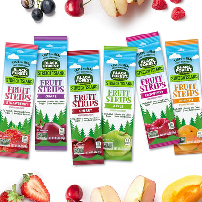 Gluten free non-GMO fruit strips with 0g added sugar