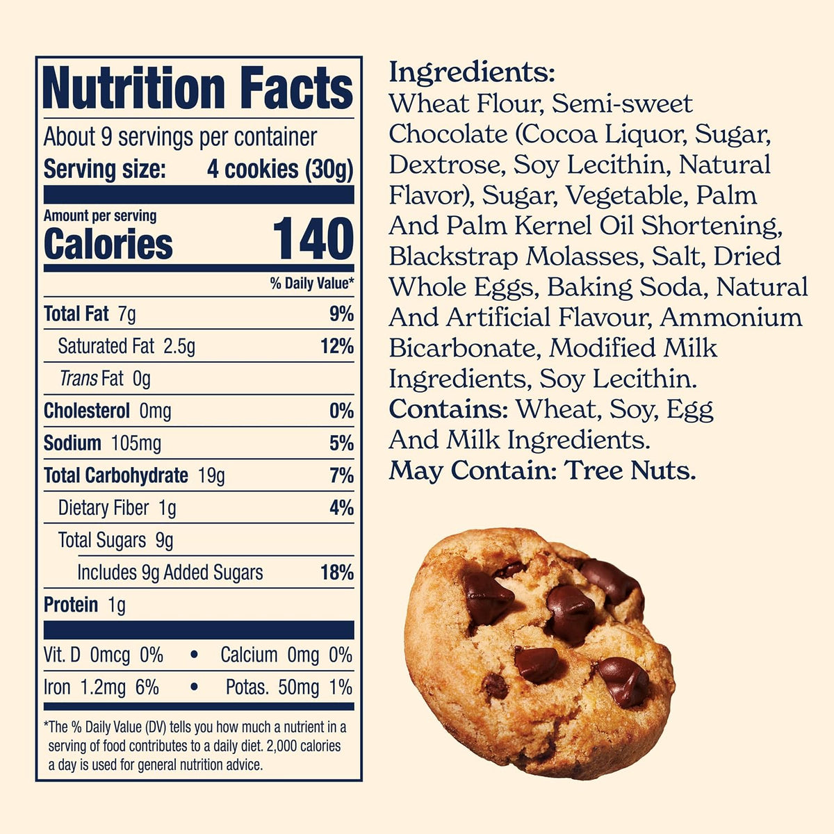 Individual 1 oz Famous Amos cookie snack bag