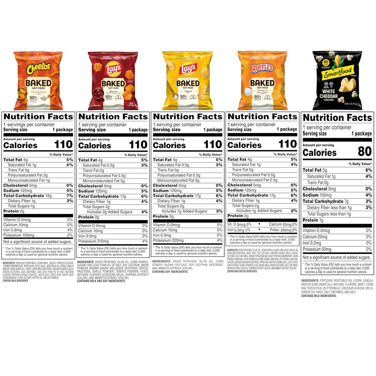 Frito Lay assorted single serve snack packs