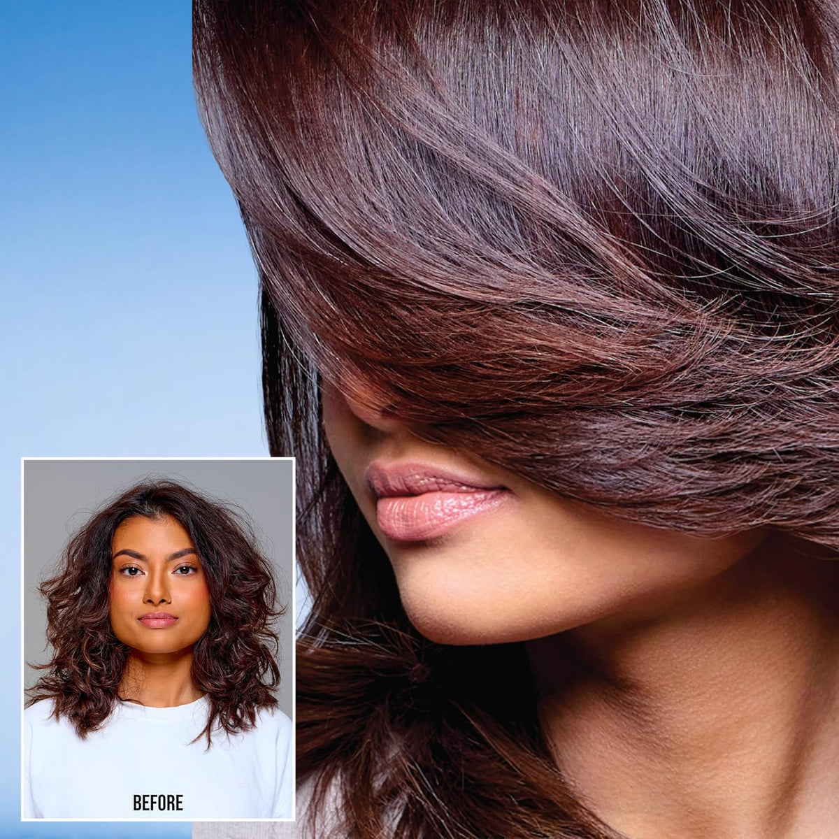 Anti-frizz hair spray for smooth sleek styling