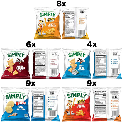 Simply snack variety pack for pantry and lunches