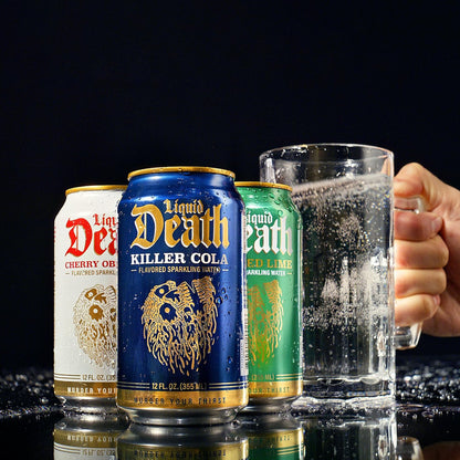 Liquid Death less sugar sparkling water 12 fl oz cans