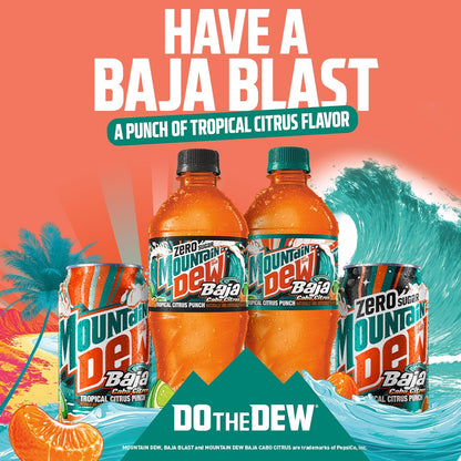 Mountain Dew Baja Cabo Citrus Zero Sugar beverage pack