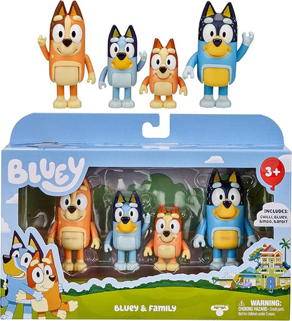Bluey Family Figure 4-Pack poseable toys
