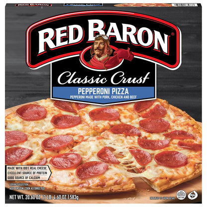 Red Baron pepperoni frozen pizza 20.60 oz