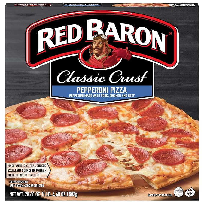 Red Baron Classic Pepperoni Pizza frozen box