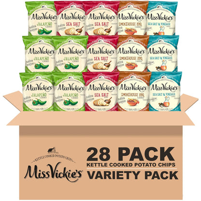 Miss Vickie's assorted single serve kettle chips bags
