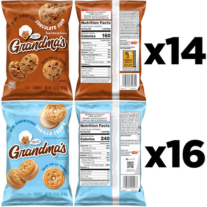 Grandma's crispy mini cookies variety pack