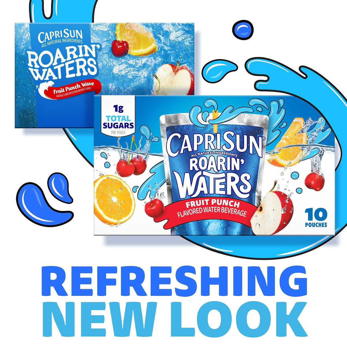 Portable Capri Sun Fruit Punch pouches for lunchboxes