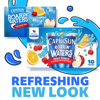 Portable Capri Sun Fruit Punch pouches for lunchboxes
