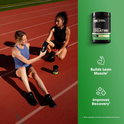 Unflavored creatine monohydrate supplement for training