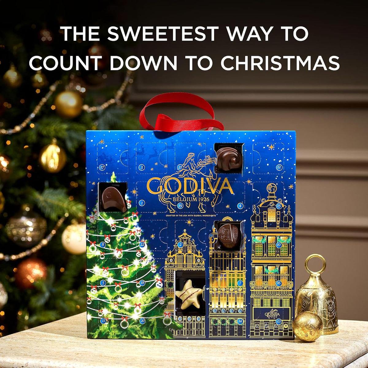 GODIVA 2026 luxury chocolate advent calendar for Christmas gifting