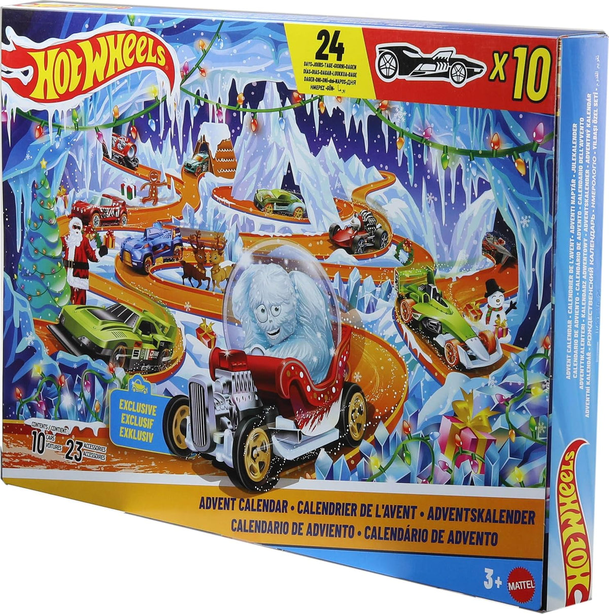 Hot Wheels advent calendar with 24 surprise doors