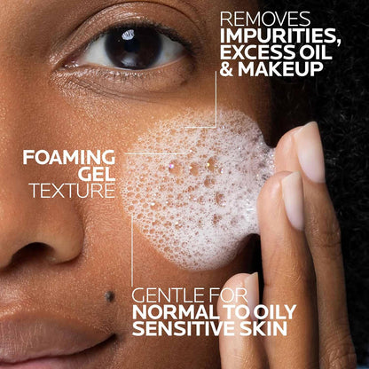 Niacinamide foaming facial cleanser for skincare routine