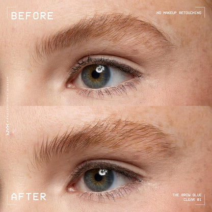 Clear brow gel for shaped eyebrows