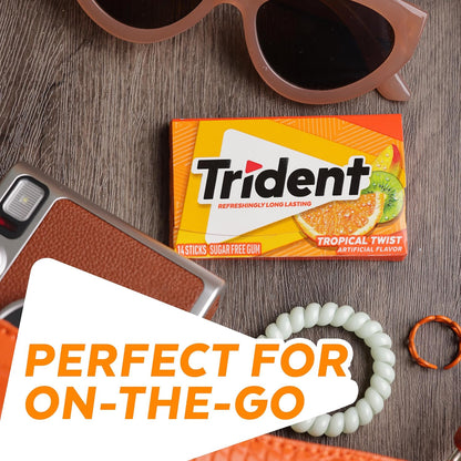 Trident sugar-free gum pack for pantry desk or car