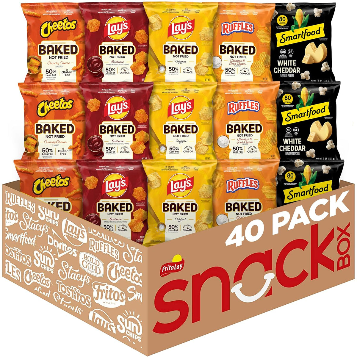 Frito Lay baked popped snack variety pack box