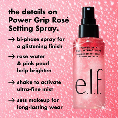 e.l.f. bi-phase setting spray for a glassy finish
