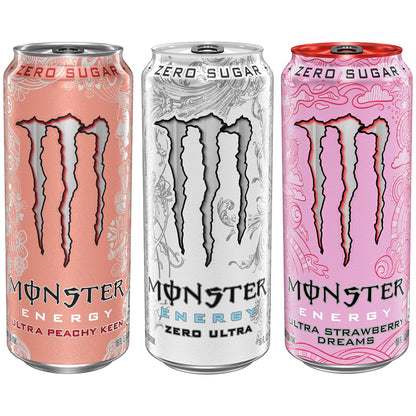 Monster Energy Ultra variety pack with three flavors