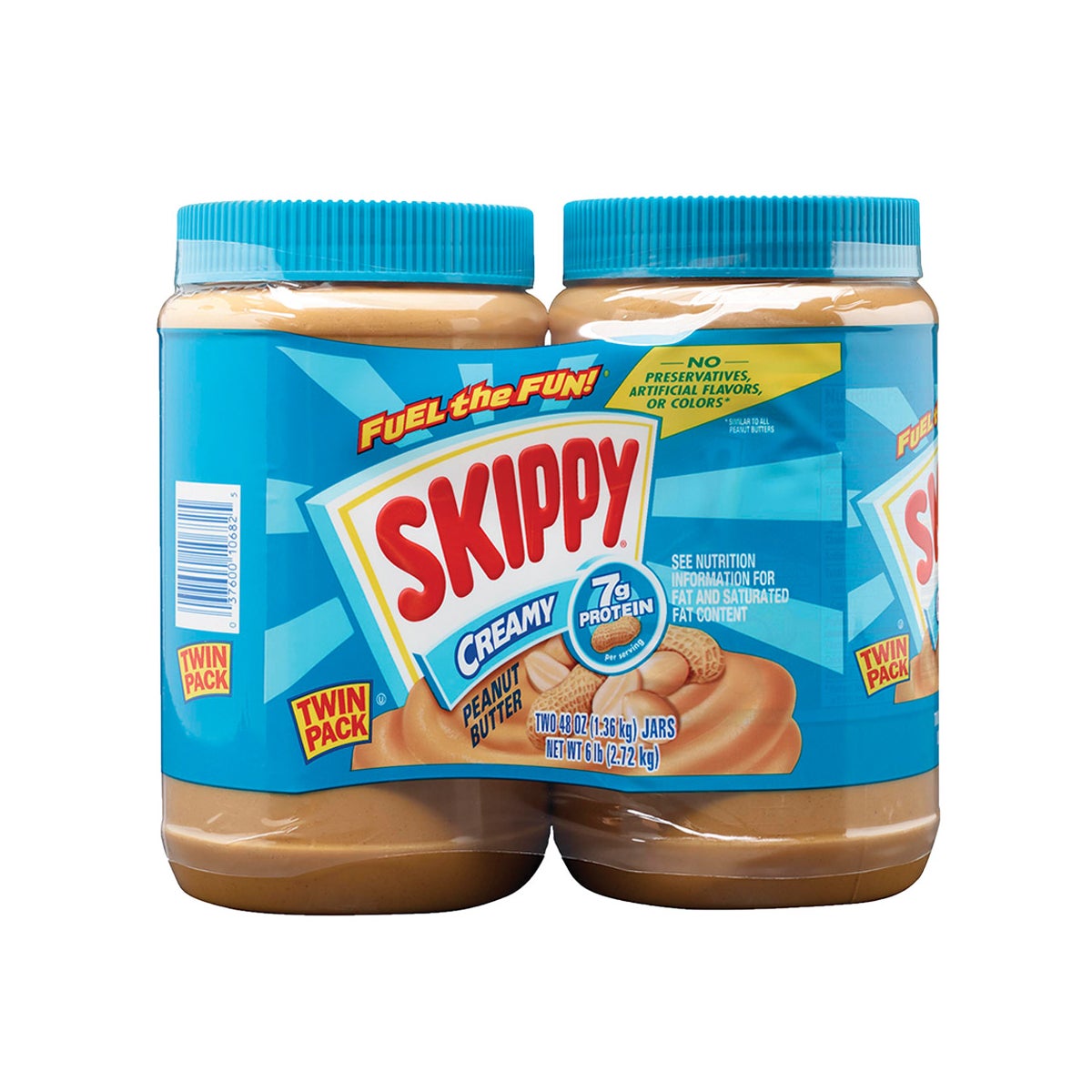 Skippy creamy peanut butter 48 oz 2-pack