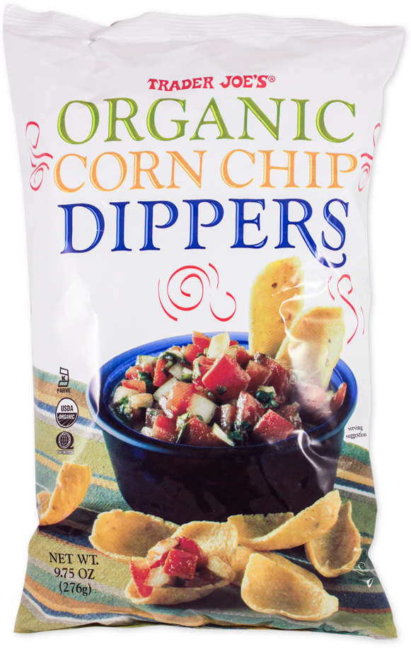 Organic corn chip dippers by Trader Joe's