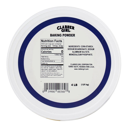 Clabber Girl gluten free kosher baking powder 4 lb