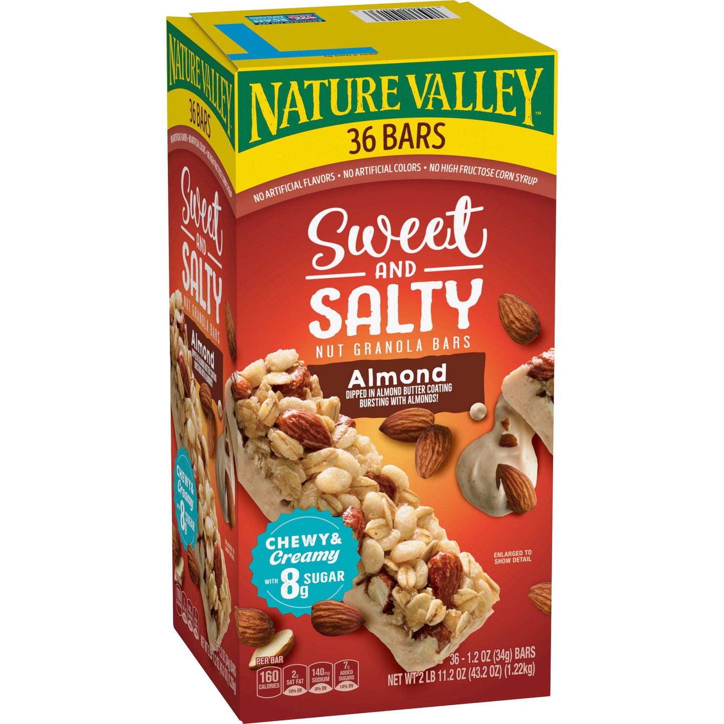 Nature Valley sweet and salty almond granola bars 36 ct