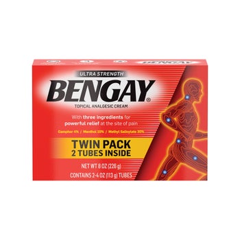 BENGAY Ultra Strength non-greasy topical pain relieving cream 8 ounces