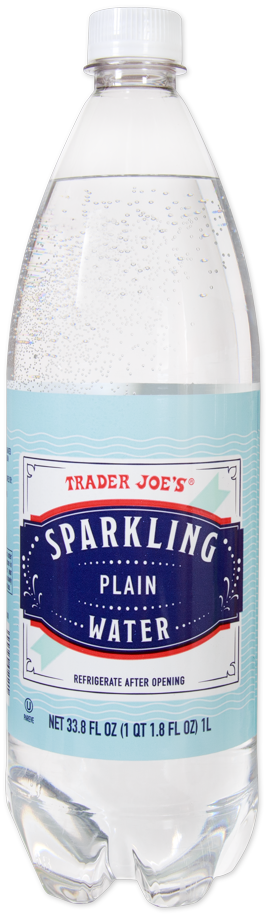 Trader Joe's plain sparkling water kosher drink
