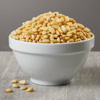 USDA organic pine nuts close-up