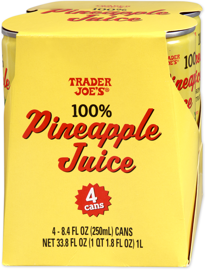 Trader Joe's 100% pineapple juice pantry beverage