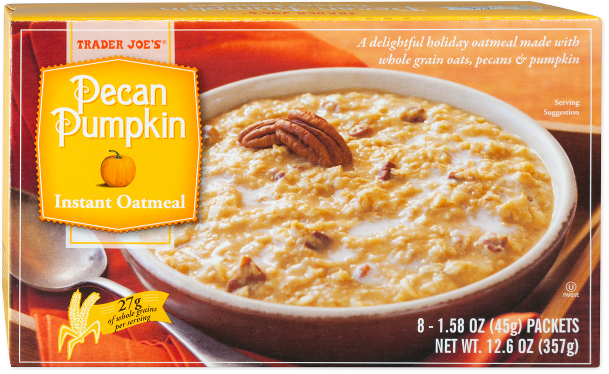 Trader Joe's Pecan Pumpkin Oatmeal kosher breakfast pantry item