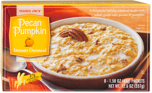 Trader Joe's Pecan Pumpkin Oatmeal kosher breakfast pantry item