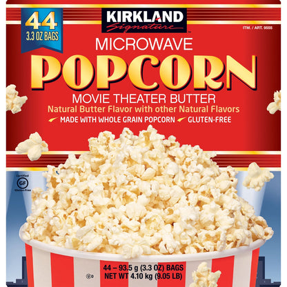 Kirkland Signature microwave popcorn 44-count box
