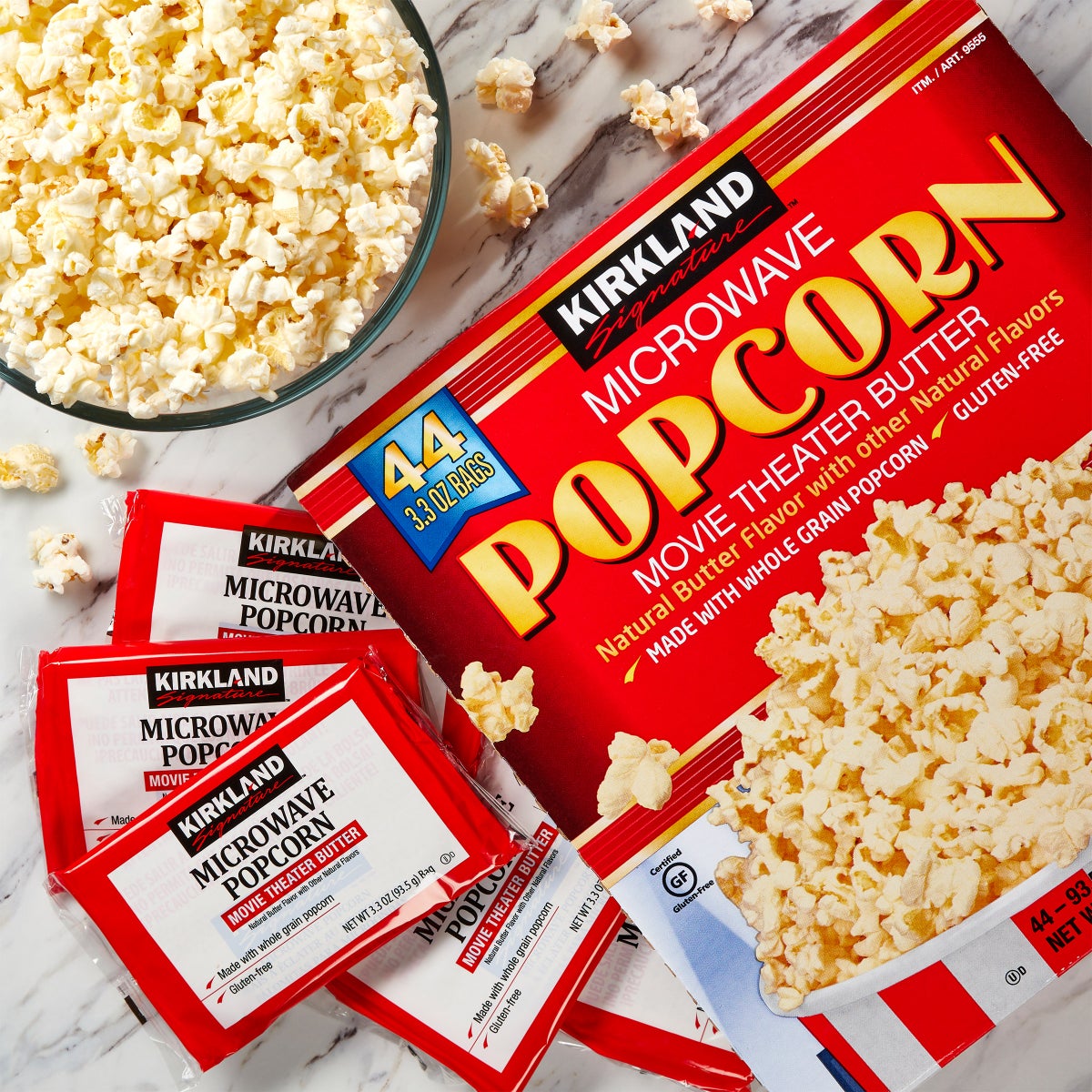 Kirkland Signature movie theater butter popcorn bags