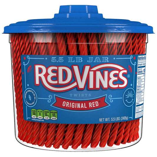 Red Vines Original Red Twists 5.5 lb jar