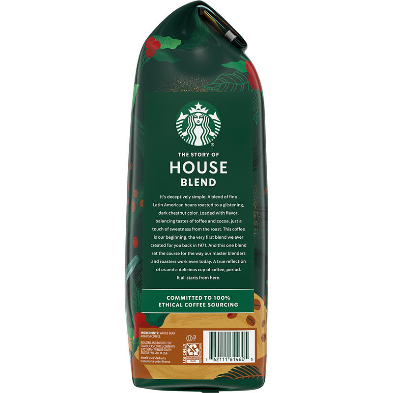 Medium roast Arabica whole bean coffee by Starbucks