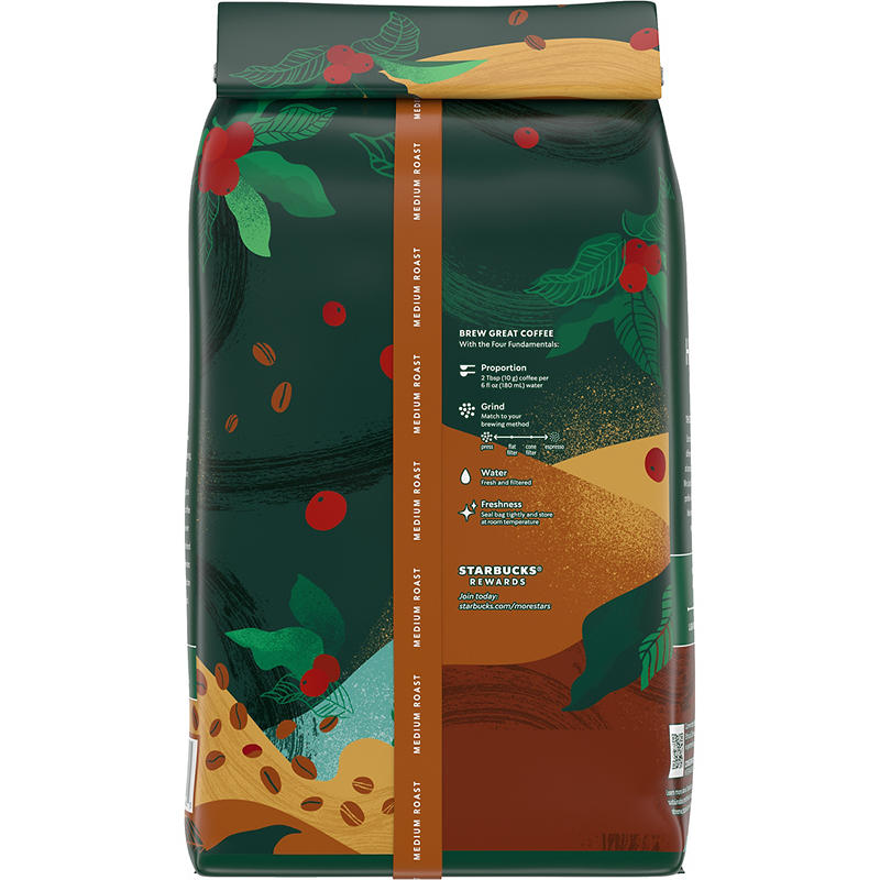 Starbucks House Blend coffee packaging detail