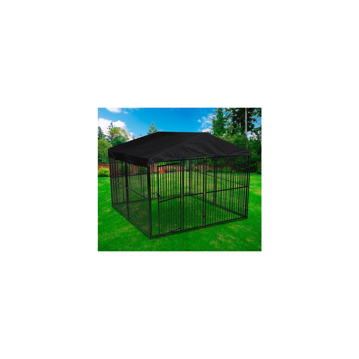 Lucky Dog European Style kennel with cover and frame