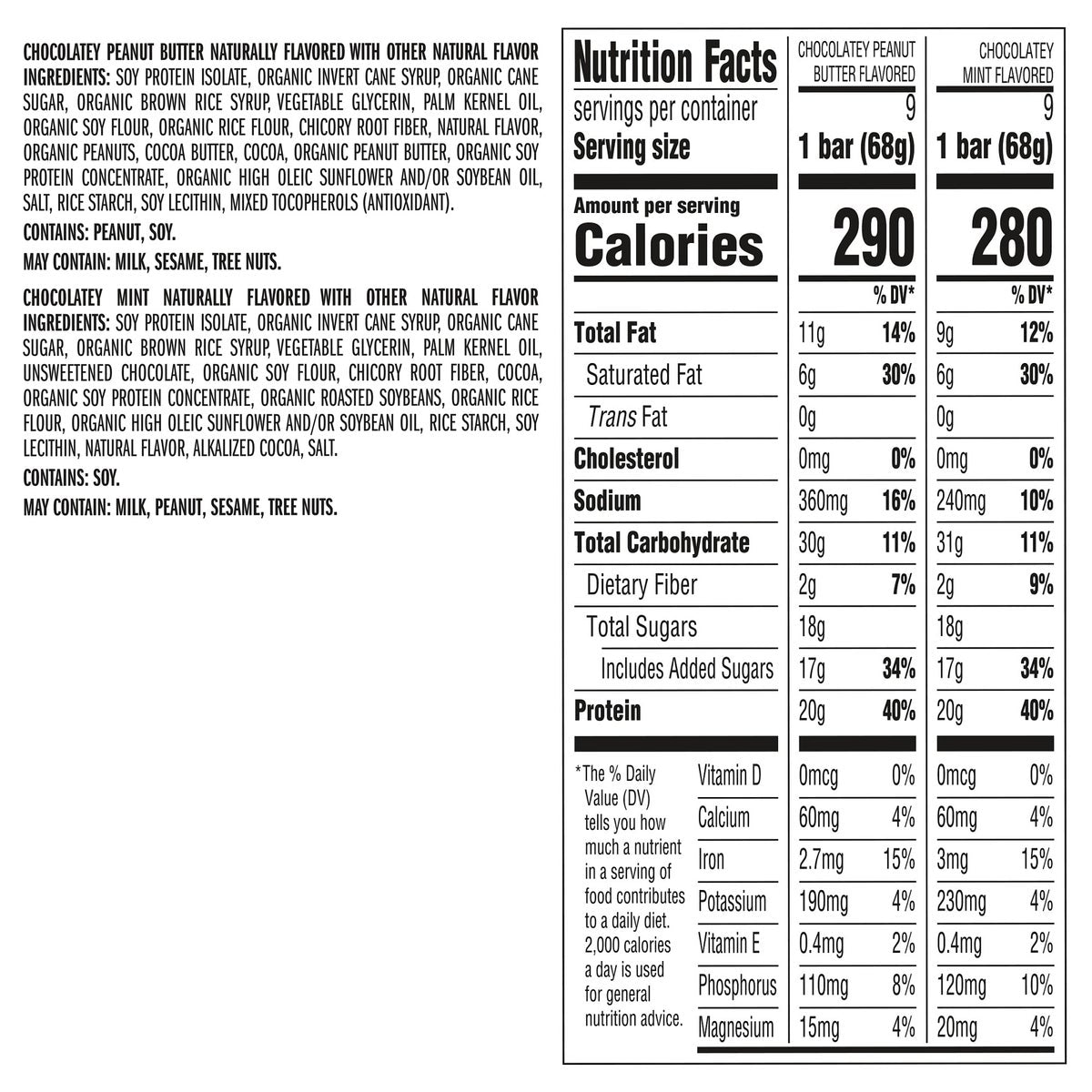 2.4 oz CLIF Builder's bars for on-the-go snacking