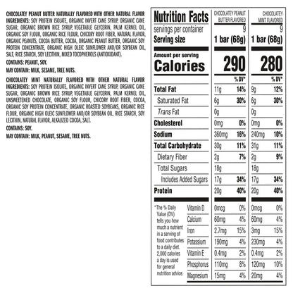 2.4 oz CLIF Builder's bars for on-the-go snacking